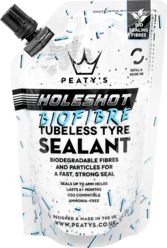 Peaty’s Holeshot Biofibre Tubless Tire Sealant: 120ml