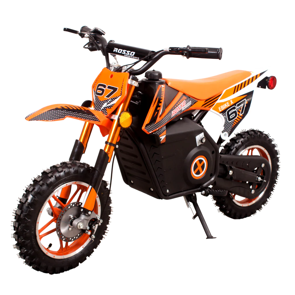 Rosso Motorsports EBIKE-X DIRT BIKE 36V: Assembled (Orange)