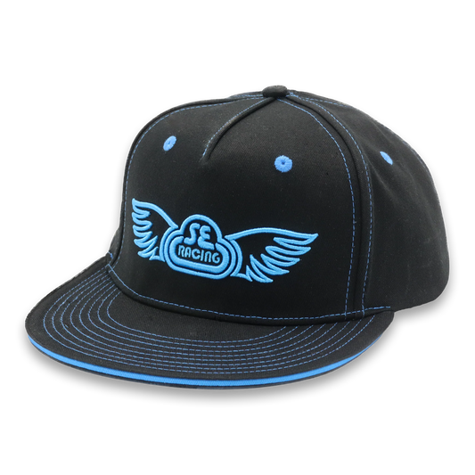SE Bikes Hat FLAT BILL WINGS BLACK