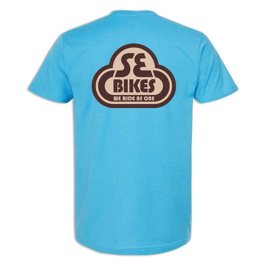 SE Bikes Colored Logo Shirt Aqua (Large)