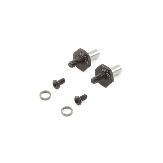 TLR Front Axle Set: 12mm (22SCT 3.0)