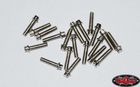 RC4WD Miniature Scale Hex Bolts M2x8mm (Silver)