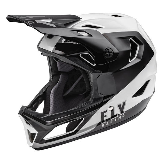 Fly Racing RAYCE Helmet: XL (Black / White)