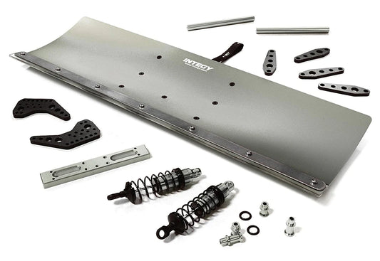 Integy Alloy Machined 400mm Plow Kit Granite 1/10