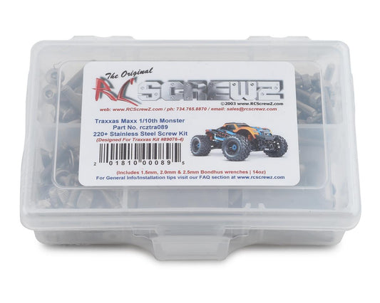 RC Screwz SS Screw Kit: Traxxas Maxx