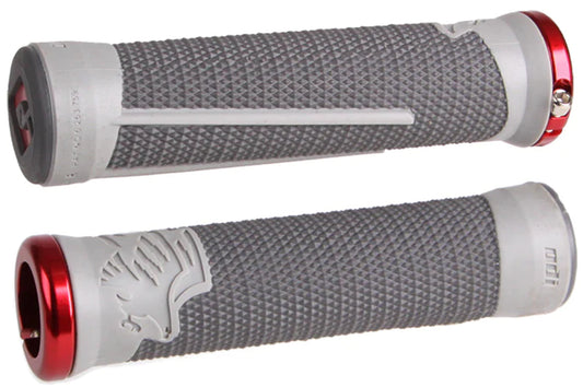 ODI AG2 V2.1 Lock-on Grips - Graphite/Grey/Red