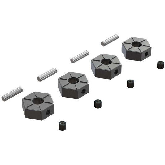 Arrma Steel Wheel Hex: 12mm (4)