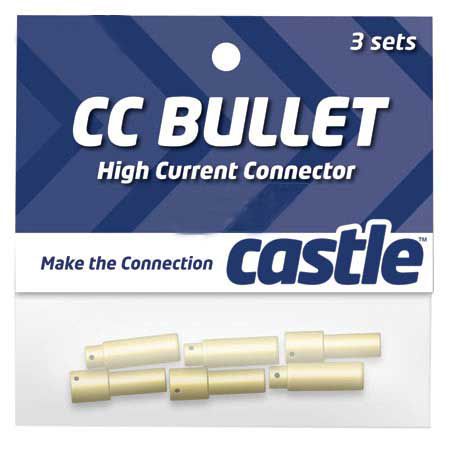 Castle Creations High Current CC Bullet Connector Set: 4mm