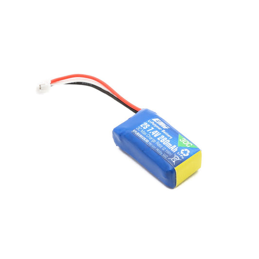 E-Flite 2S 7.4V 280mAh 30C LiPo Battery: Champ+