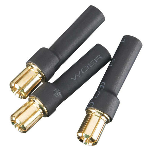 Great Planes Electrifly Bullet Adapter: 6mm Male/4mm Female (3)