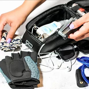 Bike Baggie - black bag / white logo