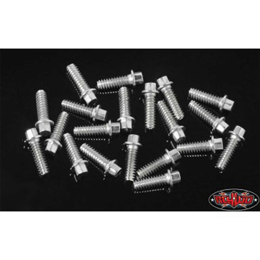 RC4WD Miniature Scale Hex Bolts M1.6 x 5mm (Silver)