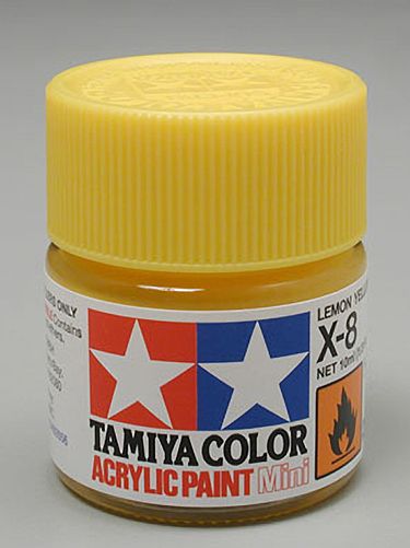 Tamiya Acrylic: X-8 (Lemon Yellow)