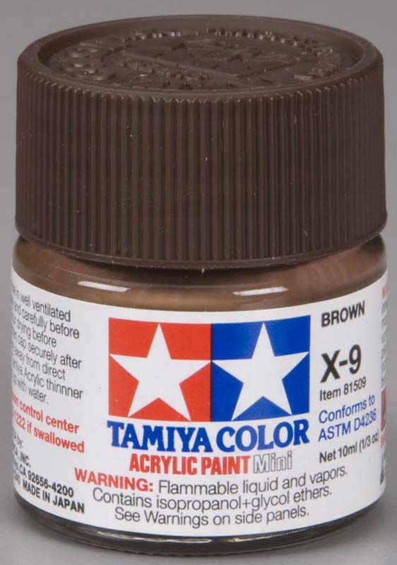 Tamiya Acrylic: X-9 (Brown)
