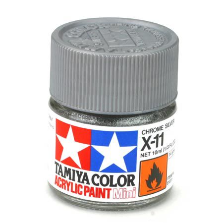 Tamiya Acrylic: X-11 (Chrome Silver)