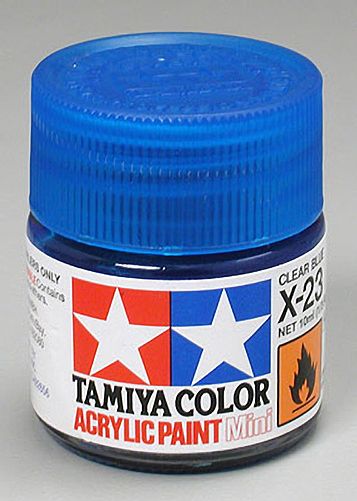 Tamiya Acrylic: X-23 (Clear Blue)