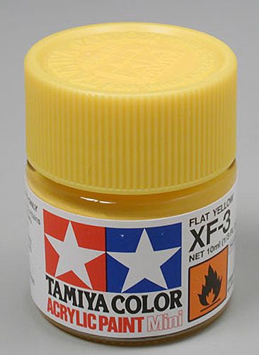 Tamiya Acrylic: XF-3 (Flat Yellow)