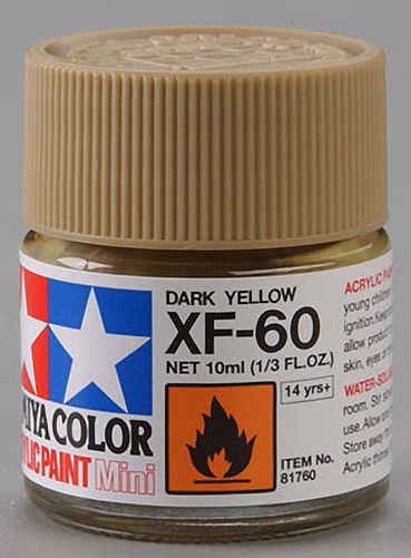 Tamiya Acrylic: XF-60 (Dark Yellow)