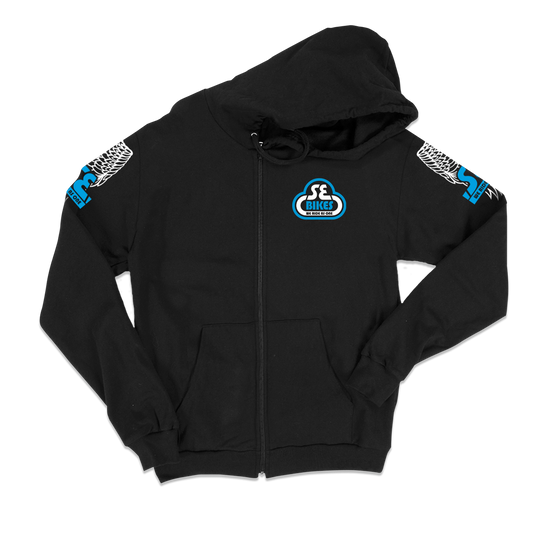SE Bikes Hoodie We Ride as One Zip up Black