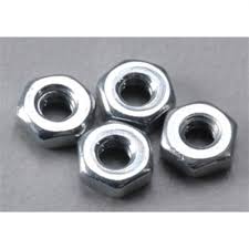 Du-Bro Steel Hex Nuts: 2mm (4)