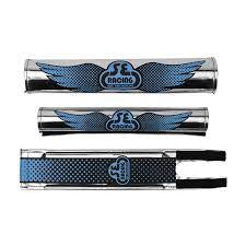 SE Bikes Wing Fade Padset Chrome/Black,Blue