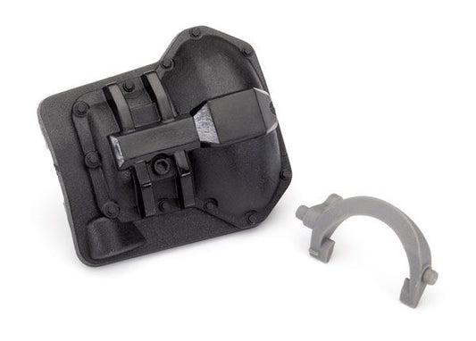 Traxxas Rear Differential Cover w/ T-Lock Fork: TRX-6