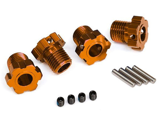 Traxxas Aluminium Splined 17mm Wheel Hub: Orange