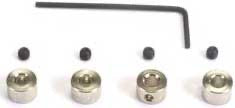 Du-Bro Plated Brass Dura Collars w/Allen Wrench: 5/32" (4)
