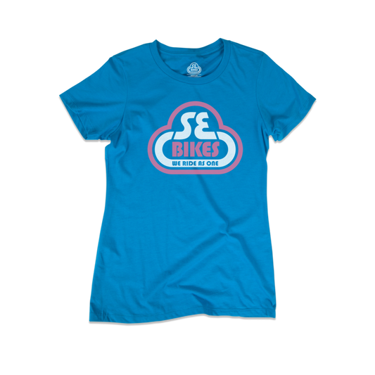 SE Bikes Bubble Logo Women’s T-Shirt (XS) (Turquoise)