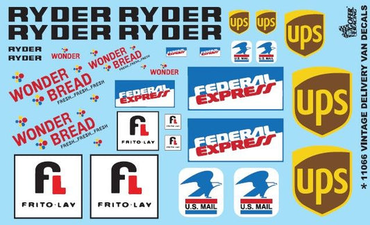 Gofer Racing Delivery Van Decals
