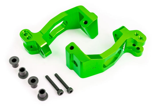 Traxxas Front Caster Blocks 6061-T6 Aluminum: Sledge (Green)