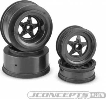 JConcepts StarTec Street Eliminator Wheels: Slash/Bandit (Black)