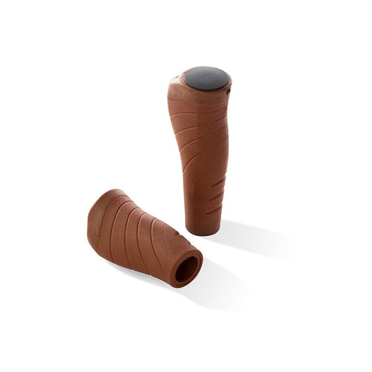 Pedego Luxury Ergonomic Gel Grip Set (Brown)