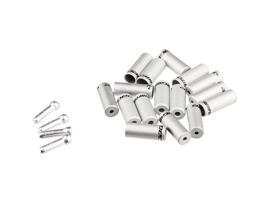 Jagwire Pro End Caps 4mm Sealed 5mm Open (Silver)