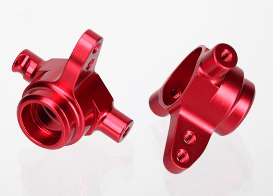 Traxxas Aluminum Steering Blocks 6061-T6: Red