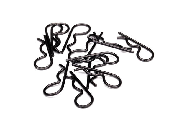 Traxxas Heavy Duty Body Clips: Black (12)