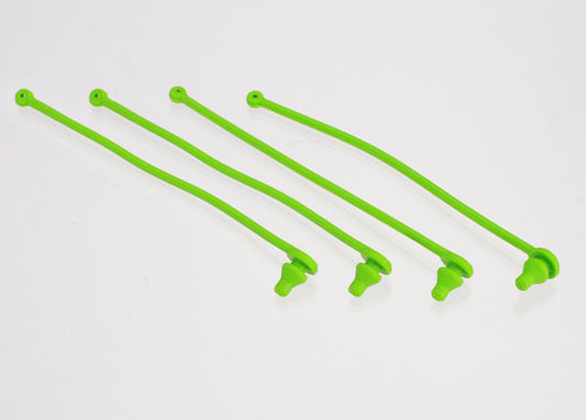 Traxxas Body Clip Retainer Set: Green (4)