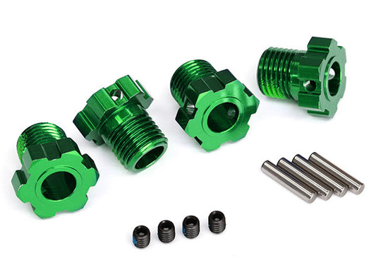 Traxxas Aluminium Splined 17mm Wheel Hub: Green